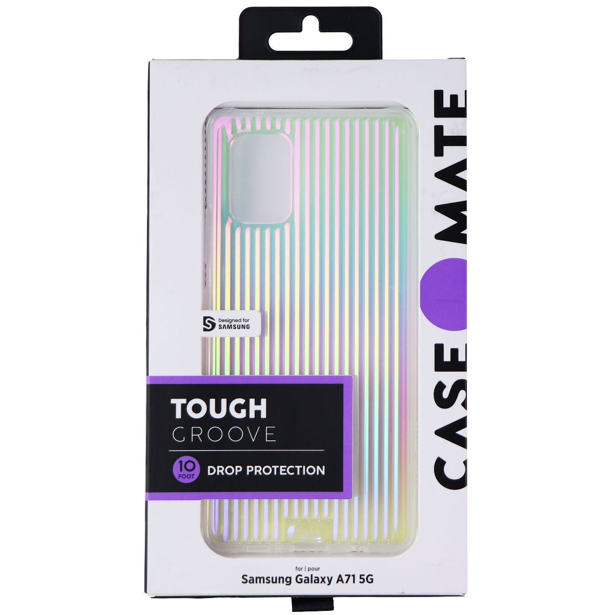 Case-Mate Tough Groove Hard Case for Samsung Galaxy A71 5G - Iridescent Cell Phone - Cases, Covers & Skins Case-Mate - Simple Cell Bulk Wholesale Pricing - USA Seller