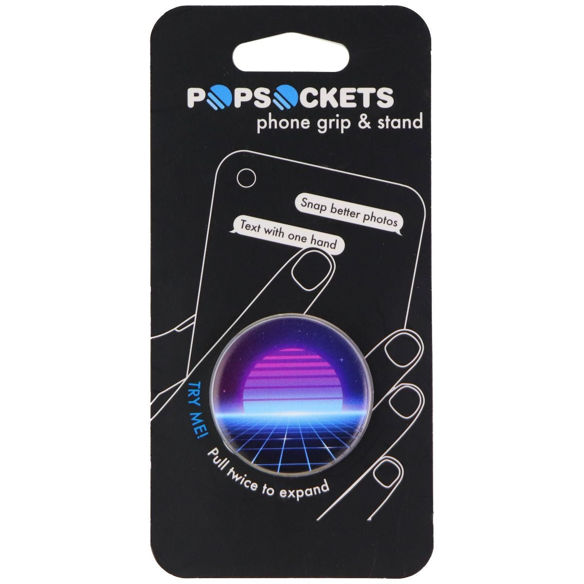 PopSockets Collapsible Grip and Stand for Phones and Tablets - Electric Sunset Cell Phone - Mounts & Holders PopSockets    - Simple Cell Bulk Wholesale Pricing - USA Seller