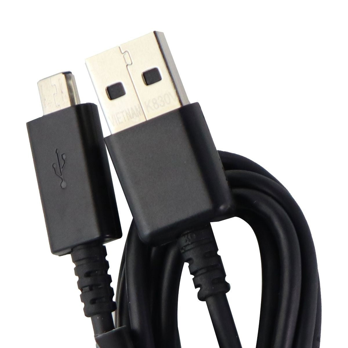 Samsung (ECB - DU2EBE) 4.5ft Charge & Sync Cable for Micro USB Devices - Black Cell Phone - Cables & Adapters Samsung    - Simple Cell Bulk Wholesale Pricing - USA Seller