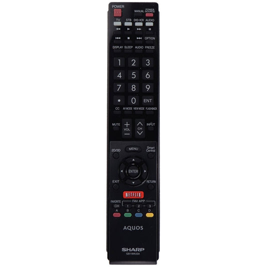 Sharp Remote Control (GB118WJSA) for Select Hisense and Sharp TVs - Black TV, Video & Audio Accessories - Remote Controls SHARP - Simple Cell Bulk Wholesale Pricing - USA Seller