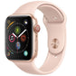 Apple Watch Series 4 (A1976) GPS + Cellular - 44mm Gold Aluminum/Pink Sport Band Smart Watches Apple - Simple Cell Bulk Wholesale Pricing - USA Seller