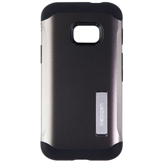 Spigen Slim Armor Kickstand Case for Samsung Galaxy XCover 4 - Gunmetal (Gray) Cell Phone - Cases, Covers & Skins Spigen - Simple Cell Bulk Wholesale Pricing - USA Seller