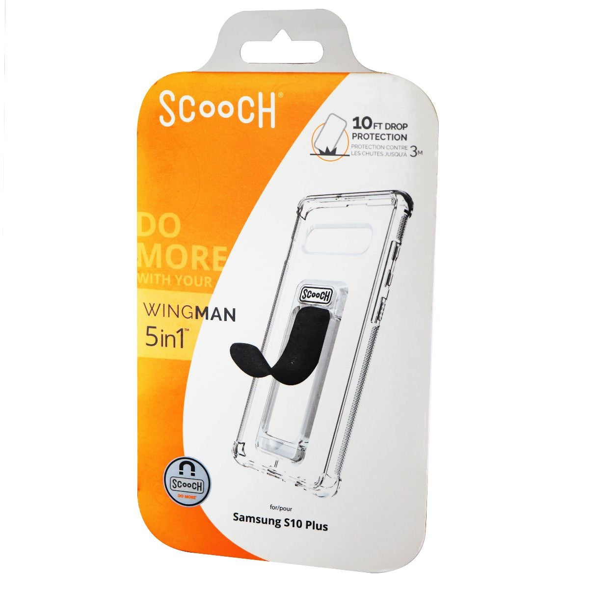 Scooch Wingman Series 5 in 1 Case with Kickstand for Galaxy (S10+) - Clear Cell Phone - Cases, Covers & Skins Scooch - Simple Cell Bulk Wholesale Pricing - USA Seller