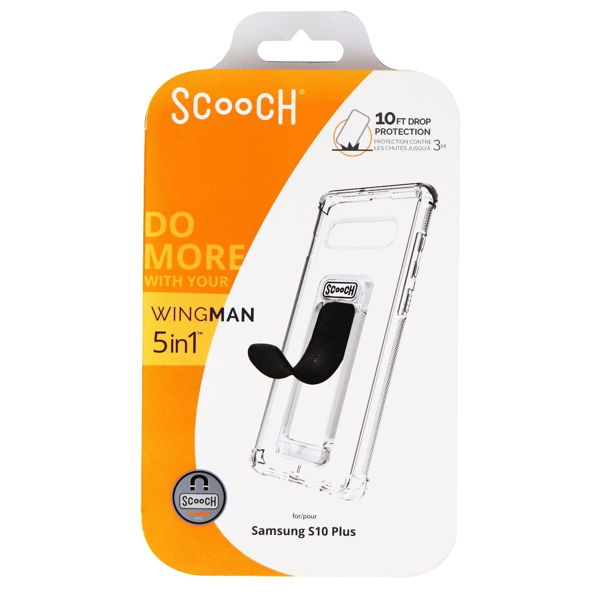 Scooch Wingman Series 5 in 1 Case with Kickstand for Galaxy (S10+) - Clear Cell Phone - Cases, Covers & Skins Scooch - Simple Cell Bulk Wholesale Pricing - USA Seller