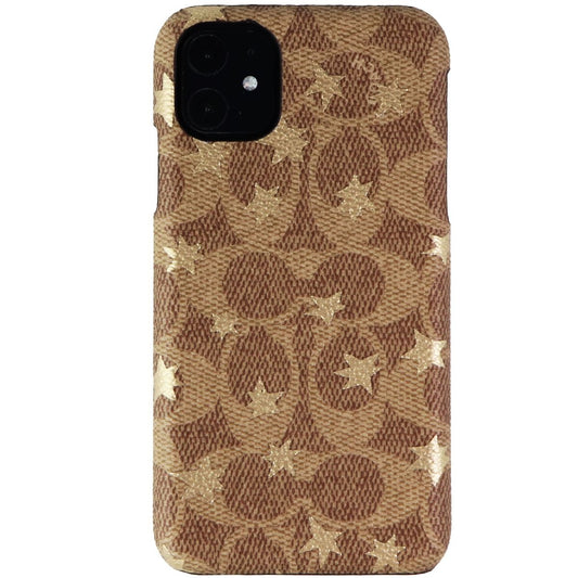 Coach Slim Wrap Case for Apple iPhone 11 Smartphones - Khaki / Gold Foil Stars Cell Phone - Cases, Covers & Skins Coach - Simple Cell Bulk Wholesale Pricing - USA Seller