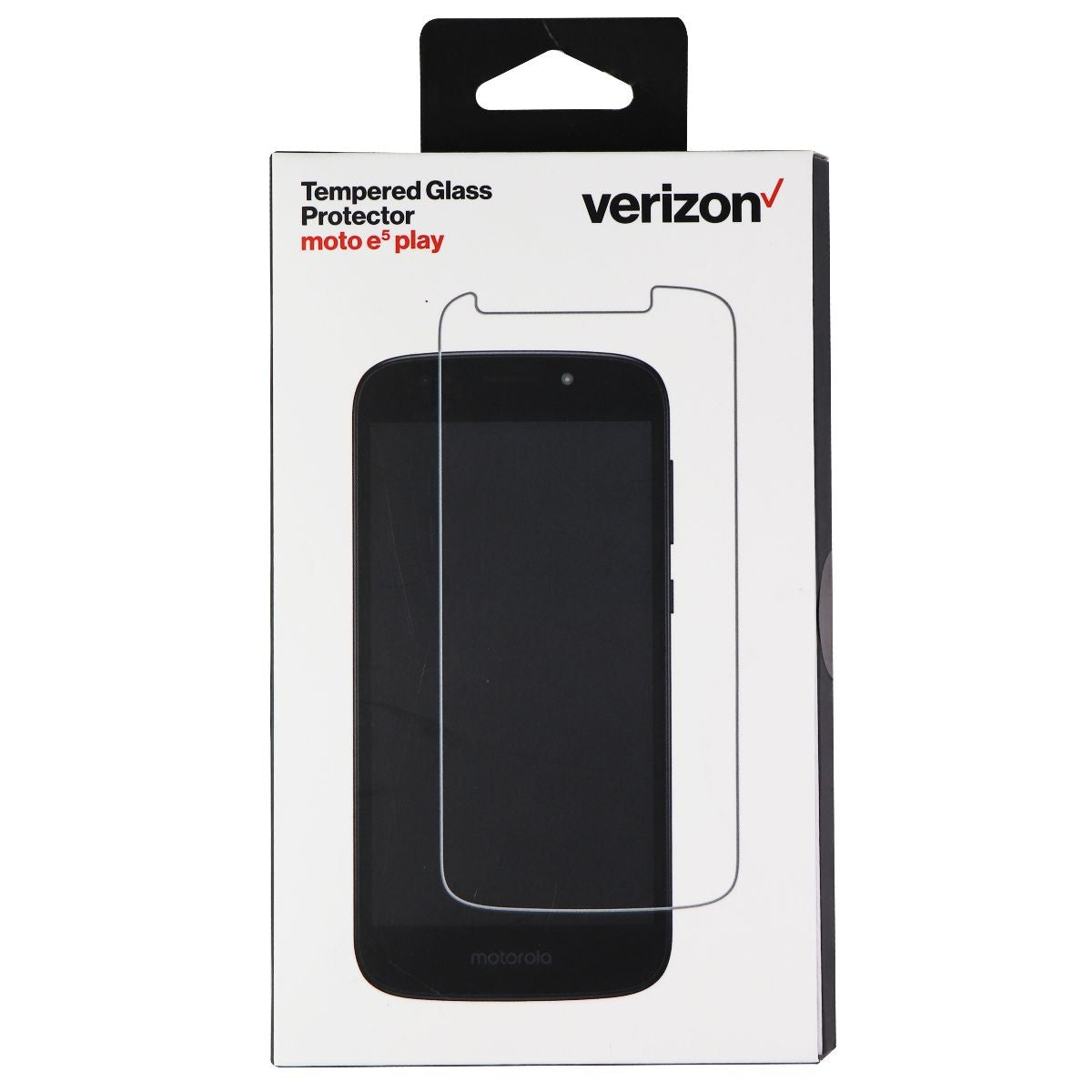 Verizon Tempered Glass Screen Protector for Motorola e5 Play Smartphone - Clear Cell Phone - Screen Protectors Verizon    - Simple Cell Bulk Wholesale Pricing - USA Seller