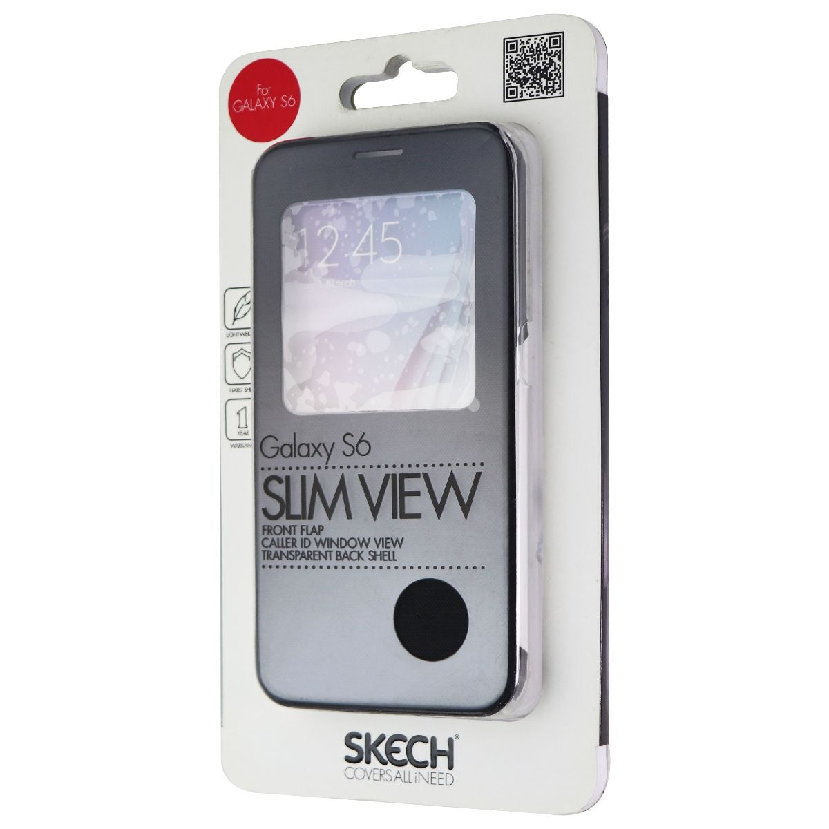 Skech (SK83-SV-CBLK) Slim View Case for Galaxy S6 - Black/Clear Cell Phone - Cases, Covers & Skins Skech - Simple Cell Bulk Wholesale Pricing - USA Seller