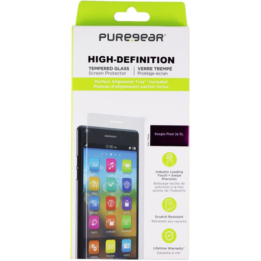 PureGear HD Tempered Glass with Align Kit for Google Pixel 3a XL - Case Friendly