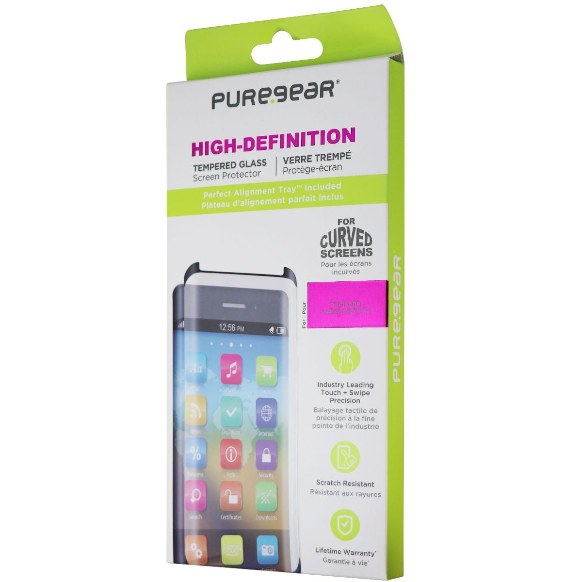 PureGear HD Tempered Glass for Samsung Galaxy Note10 with Alignment Tray Cell Phone - Screen Protectors PureGear - Simple Cell Bulk Wholesale Pricing - USA Seller
