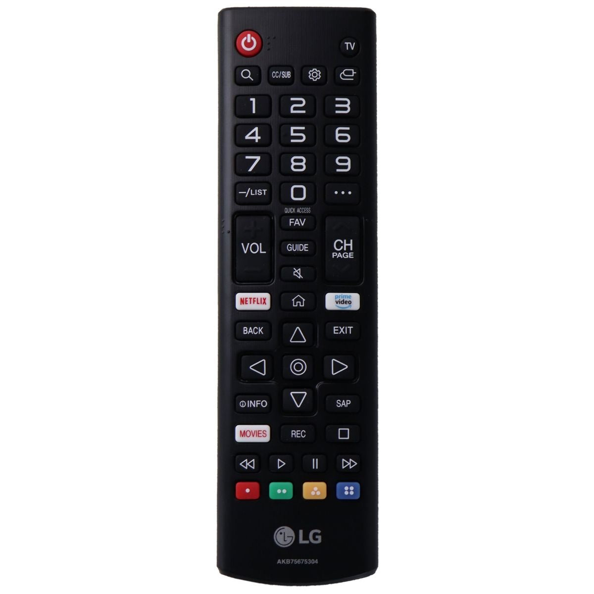 LG Remote Control (AKB75675304) for Select LG TVs - Black TV, Video & Audio Accessories - Remote Controls LG    - Simple Cell Bulk Wholesale Pricing - USA Seller