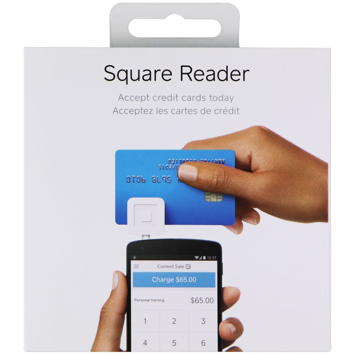 Square Credit Card Reader 2014 (3.5mm Connector) - White Cell Phone - Other Accessories Square - Simple Cell Bulk Wholesale Pricing - USA Seller
