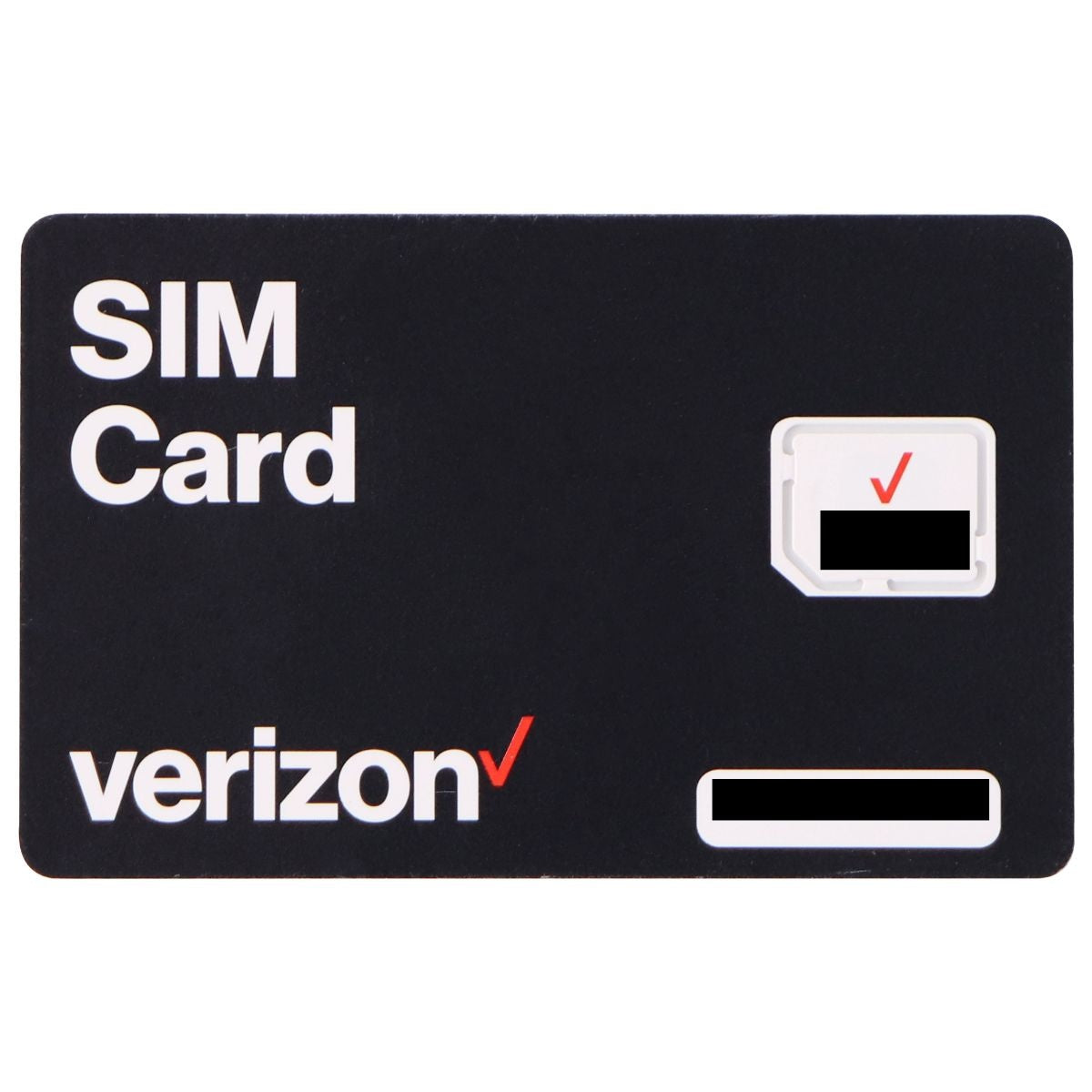 Verizon Wireless 4G LTE Micro SIM Card (BULKSIM-NFC-A) - Black Phone Cards & SIM Cards Verizon - Simple Cell Bulk Wholesale Pricing - USA Seller