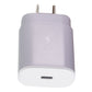 Samsung USB-C (Type C) Super Fast Wall Charger Travel Adapter - White (EP-TA800) Cell Phone - Chargers & Cradles Samsung - Simple Cell Bulk Wholesale Pricing - USA Seller