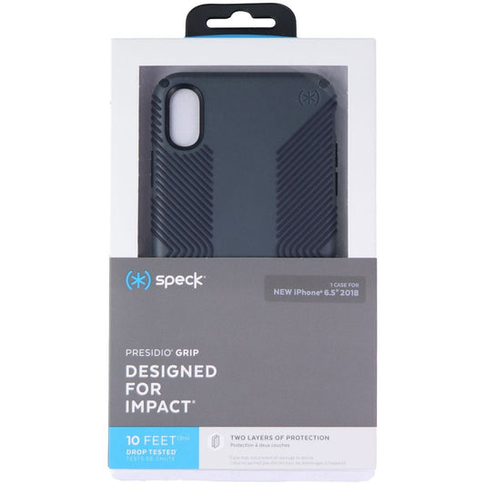 Speck Presidio Grip Case for iPhone XS Max - Graphite Grey / Charcoal Grey Cell Phone - Cases, Covers & Skins Speck    - Simple Cell Bulk Wholesale Pricing - USA Seller