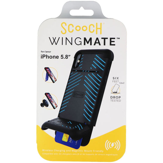 Scooch WingMate Series Case for Apple iPhone XS / iPhone X - Black / Blue Cell Phone - Cases, Covers & Skins Scooch - Simple Cell Bulk Wholesale Pricing - USA Seller