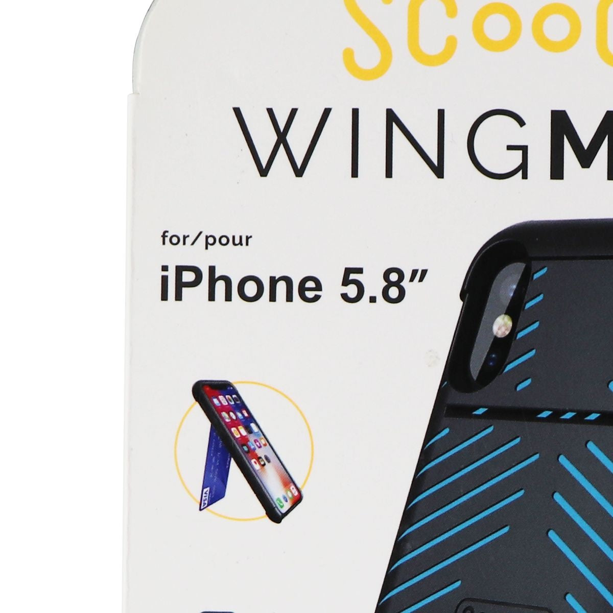 Scooch WingMate Series Case for Apple iPhone XS / iPhone X - Black / Blue