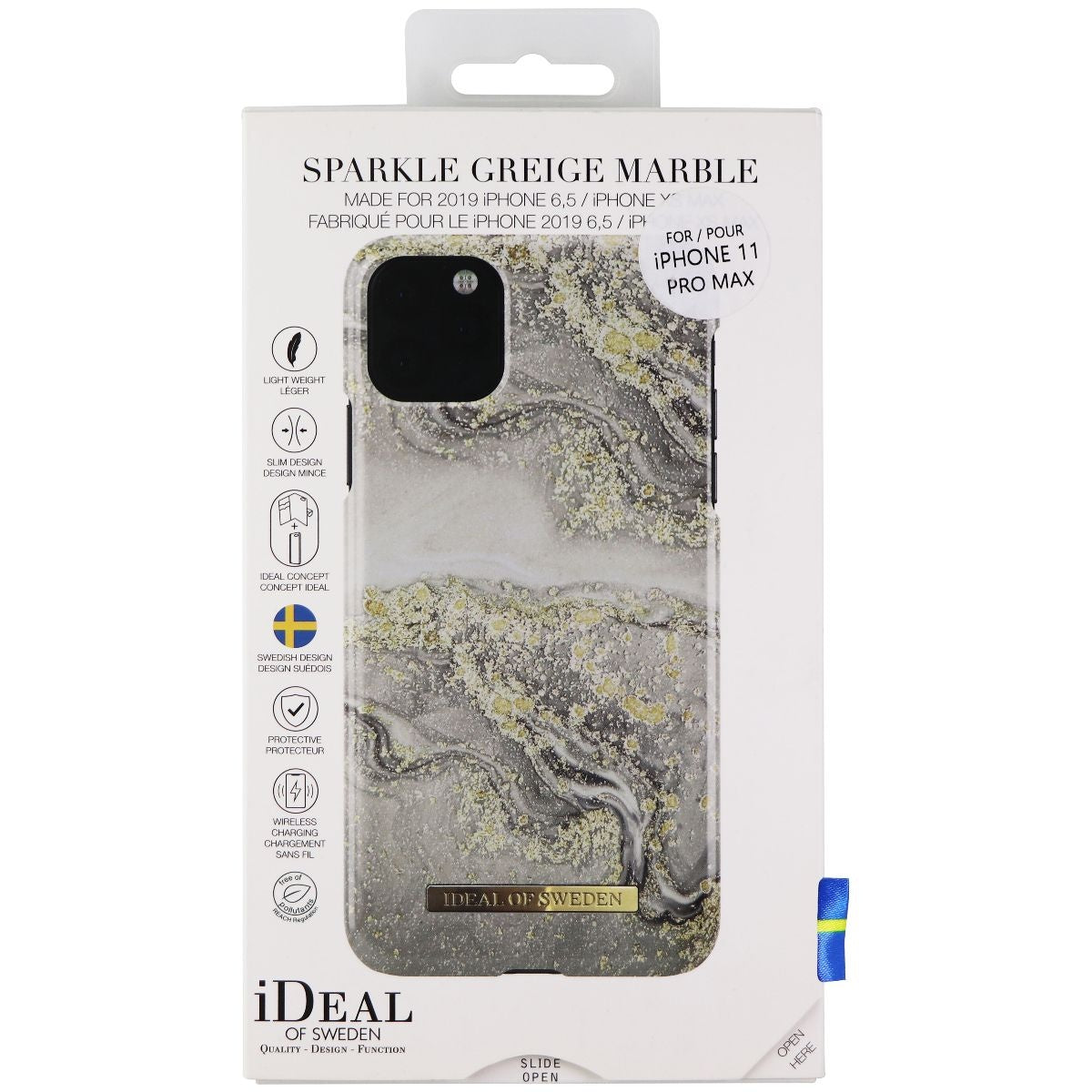 iDeal of Sweden Luxury Case for Apple iPhone 11 Pro Max - Sparkle Greige Marble Cell Phone - Cases, Covers & Skins iDeal of Sweden - Simple Cell Bulk Wholesale Pricing - USA Seller
