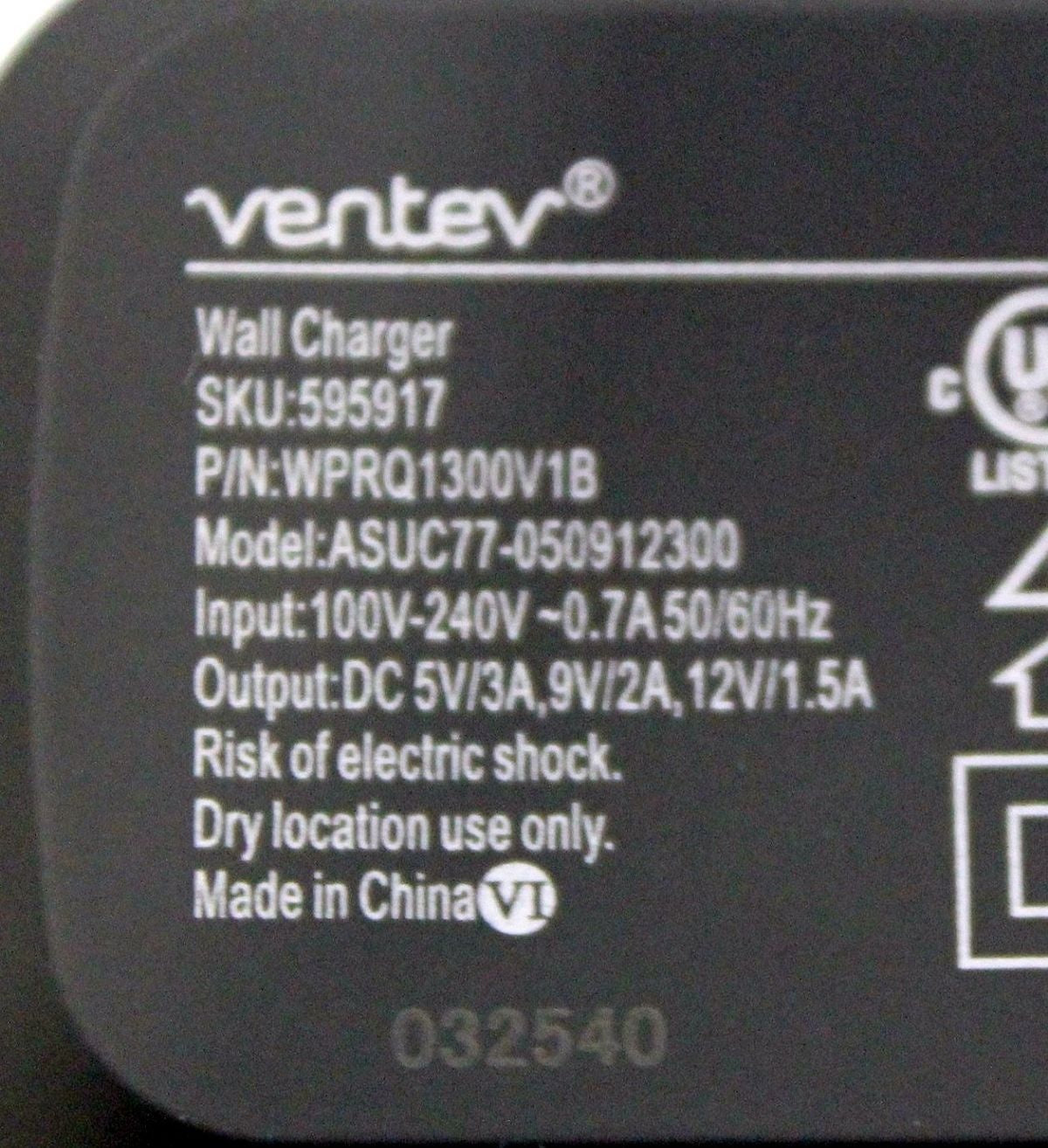 Ventev Wallport RQ1300 Qualcomm 3.0 Single USB Adapter - Gray/Orange Cell Phone - Chargers & Cradles Ventev - Simple Cell Bulk Wholesale Pricing - USA Seller