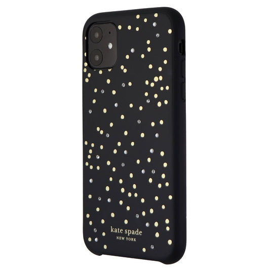 Kate Spade New York Soft Touch Case for Apple iPhone 11 - Black/Disco Dot Gems Cell Phone - Cases, Covers & Skins Kate Spade    - Simple Cell Bulk Wholesale Pricing - USA Seller