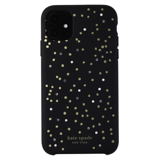 Kate Spade New York Soft Touch Case for Apple iPhone 11 - Black/Disco Dot Gems Cell Phone - Cases, Covers & Skins Kate Spade    - Simple Cell Bulk Wholesale Pricing - USA Seller