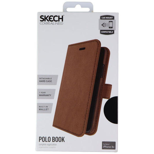 Skech Polo Wallet Protective Cover Detachable Case for Apple iPhone XR - Brown Cell Phone - Cases, Covers & Skins Skech - Simple Cell Bulk Wholesale Pricing - USA Seller