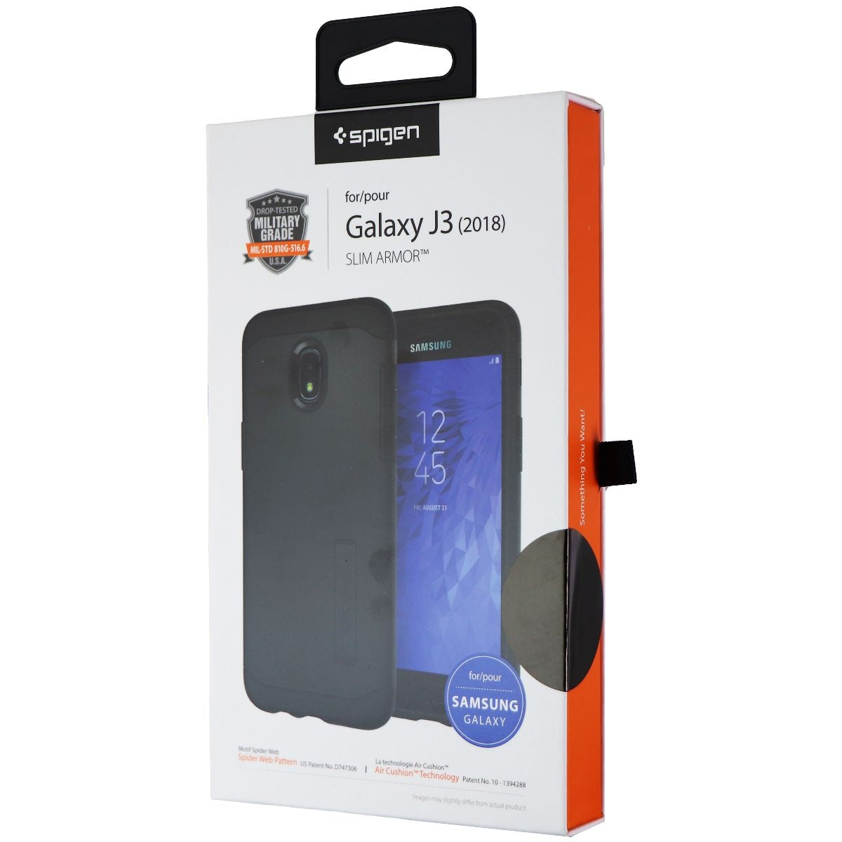 Spigen Slim Armor Series Dual Layer Case for Galaxy J3 (2018) - Black Cell Phone - Cases, Covers & Skins Spigen - Simple Cell Bulk Wholesale Pricing - USA Seller