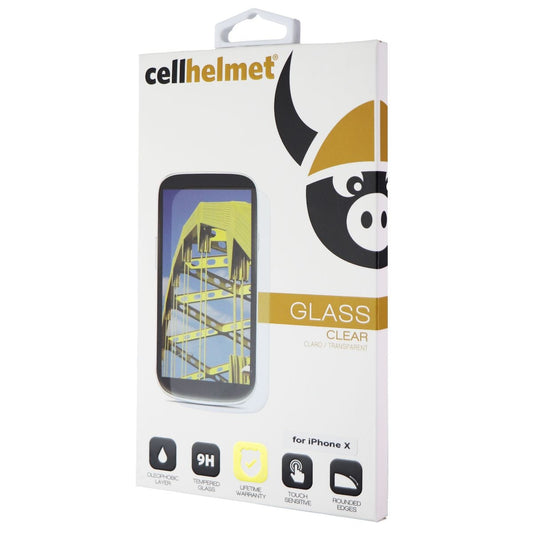 CellHelmet Tempered Glass Screen Protector for Apple iPhone Xs/X - Clear Cell Phone - Screen Protectors CellHelmet - Simple Cell Bulk Wholesale Pricing - USA Seller
