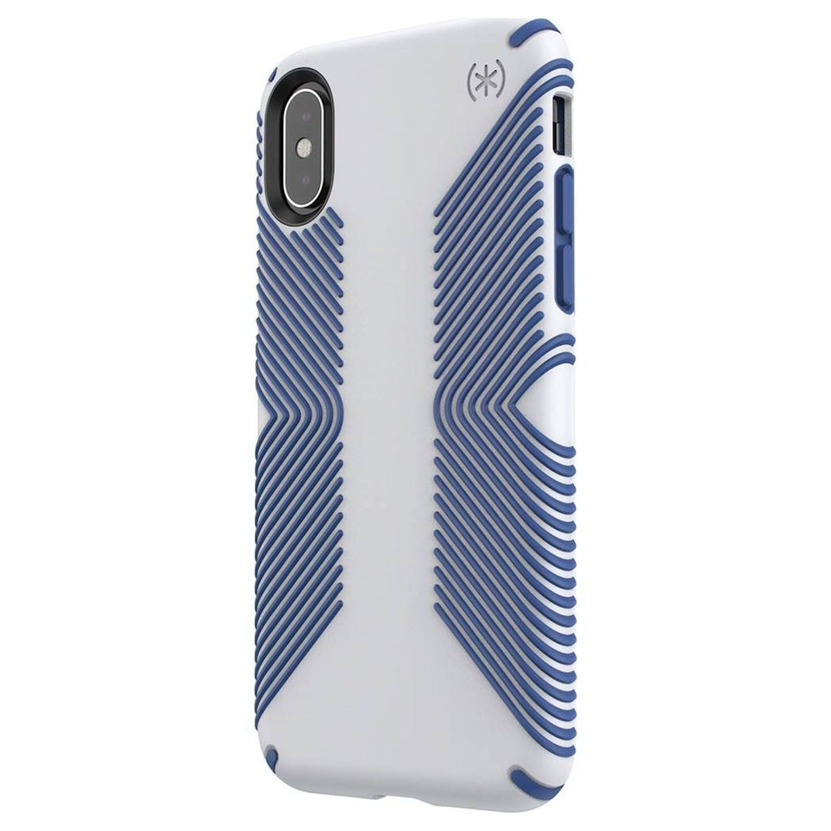 Speck Presidio Grip Series Case for iPhone Xs/X - Microchip Gray/Ballpoint Blue Cell Phone - Cases, Covers & Skins Speck    - Simple Cell Bulk Wholesale Pricing - USA Seller