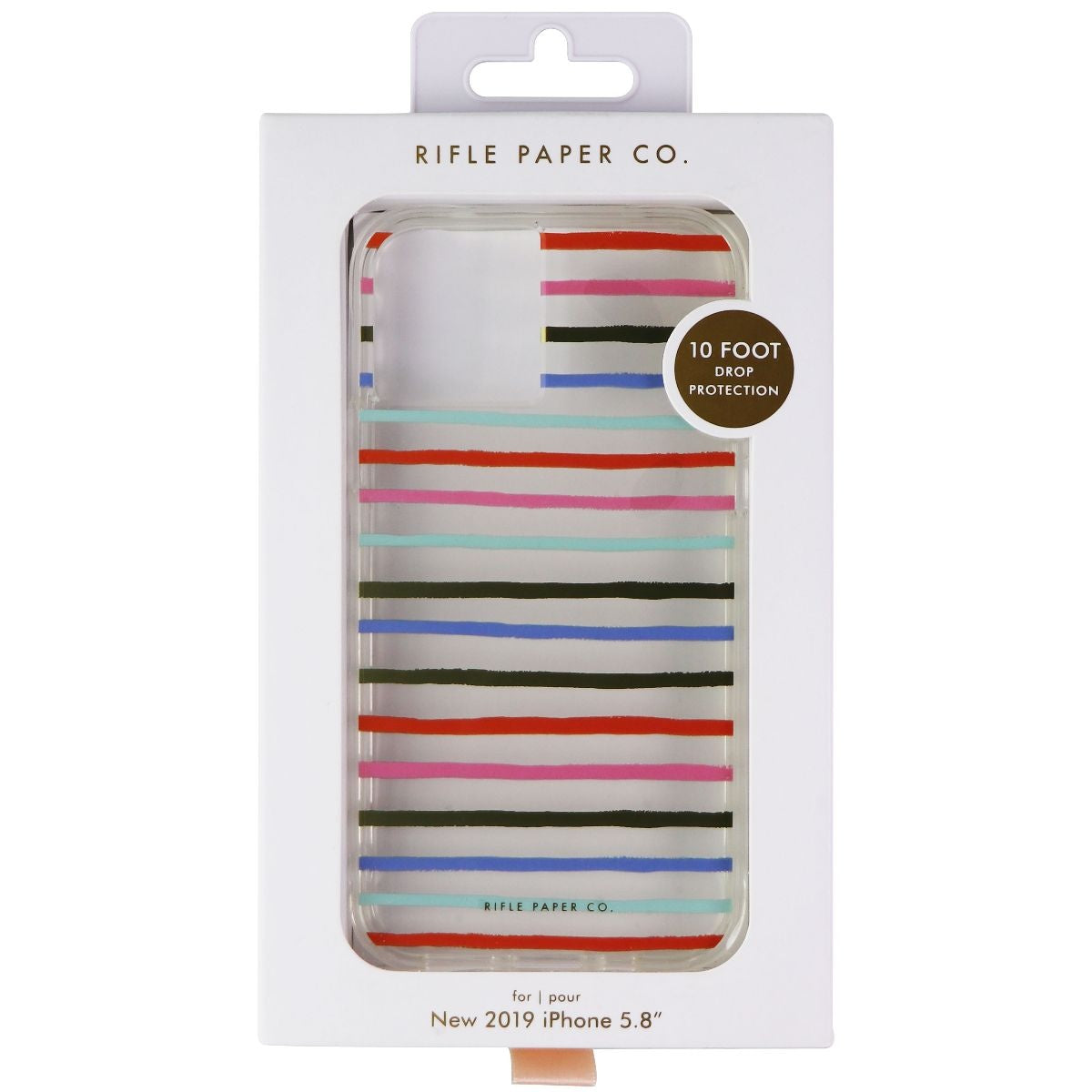 Rifle Paper CO. Gold Foil Accent Case for Apple iPhone 11 Pro - Happy Stripes Cell Phone - Cases, Covers & Skins Case-Mate    - Simple Cell Bulk Wholesale Pricing - USA Seller