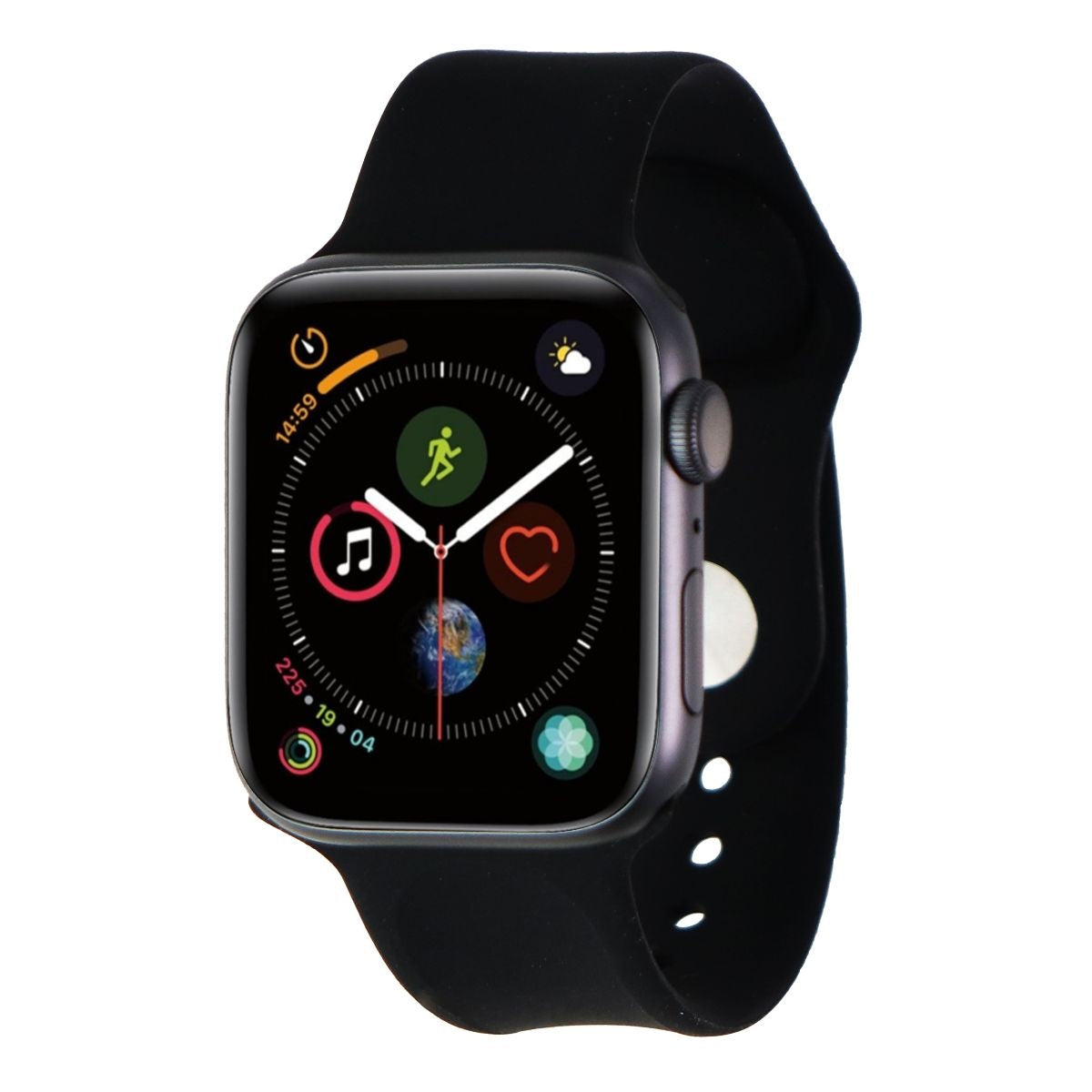 Apple Watch Series 4 (44mm) A1978 GPS - Space Gray Aluminum/Black Sport Band Smart Watches Apple - Simple Cell Bulk Wholesale Pricing - USA Seller