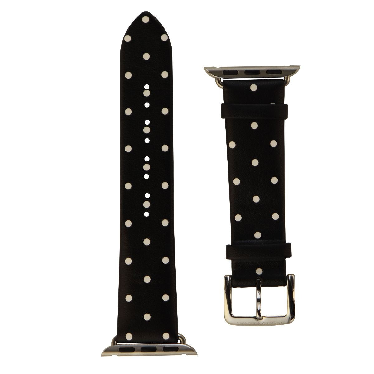 Kate Spade Leather Band for 38mm & 40mm Apple Watch - Black White Polka Dot Smart Watch Accessories - Watch Bands Kate Spade    - Simple Cell Bulk Wholesale Pricing - USA Seller