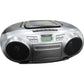 Insignia - AM/FM Radio Portable CD Boombox with Bluetooth - Silver/Black Portable Audio & Headphones - Portable Stereos, Boomboxes Insignia - Simple Cell Bulk Wholesale Pricing - USA Seller