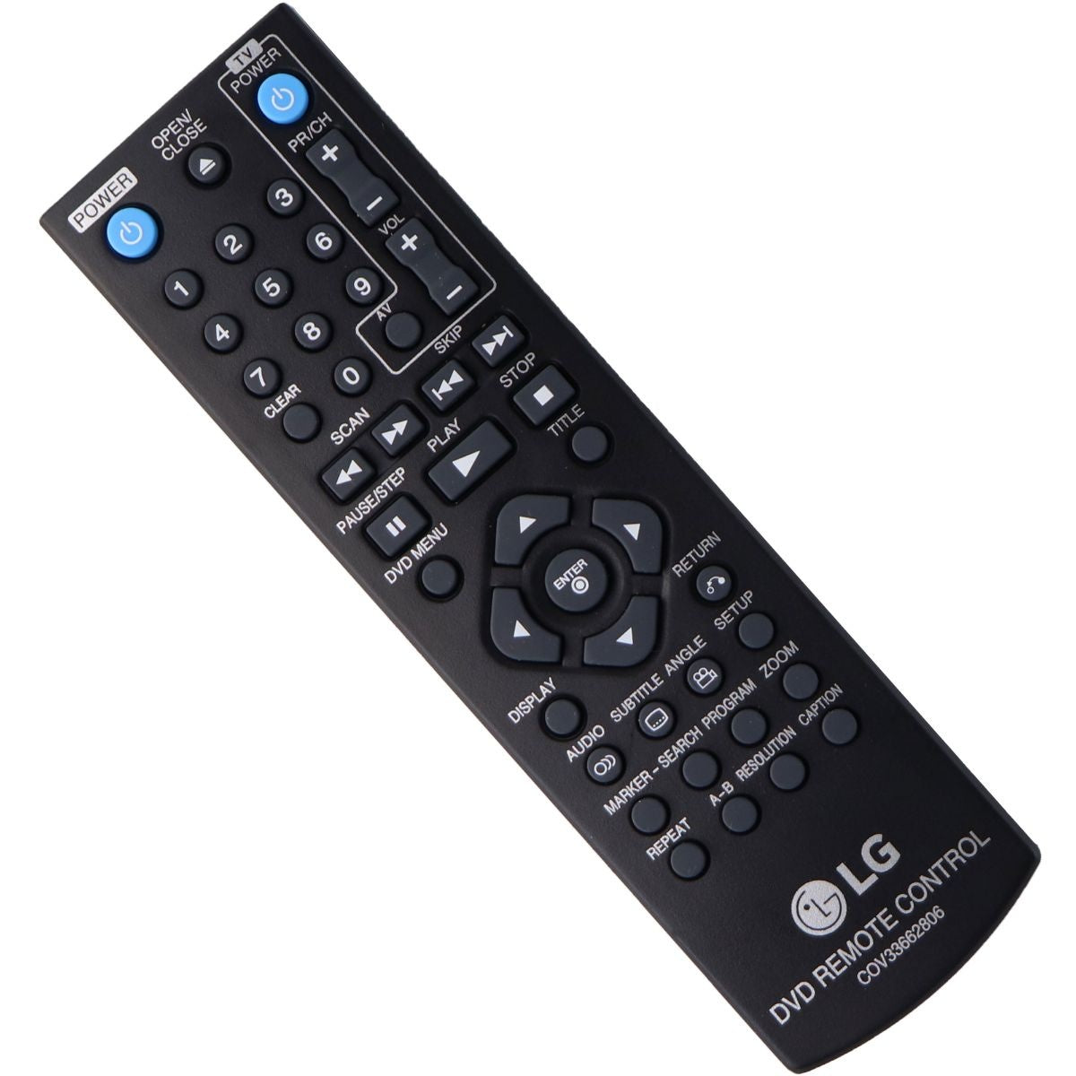 LG Remote Control (COV33662806) for Select LG DP132 DVD Players - Black TV, Video & Audio Accessories - Remote Controls LG - Simple Cell Bulk Wholesale Pricing - USA Seller
