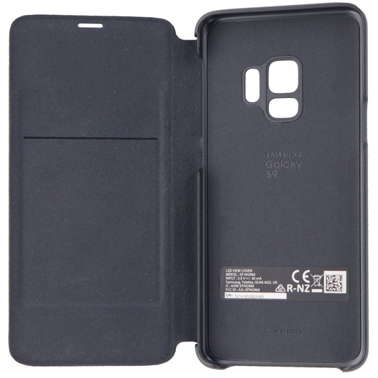 Samsung (EF-NG960PBEGUS) LED View Wallet Cover Case for Galaxy S9 - Black
