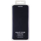 Samsung Wallet Cover Hard Folio Case for Samsung Galaxy A70 - Black
