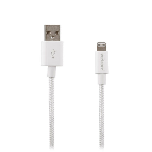 Verizon (CABLGHTWHT - M) 4Ft Charge and Sync Cable for iPhones - White Cell Phone - Cables & Adapters Verizon    - Simple Cell Bulk Wholesale Pricing - USA Seller