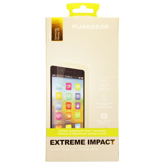 PureGear Extreme Impact Series Screen Protector for Samsung S8 - Clear Cell Phone - Screen Protectors PureGear - Simple Cell Bulk Wholesale Pricing - USA Seller