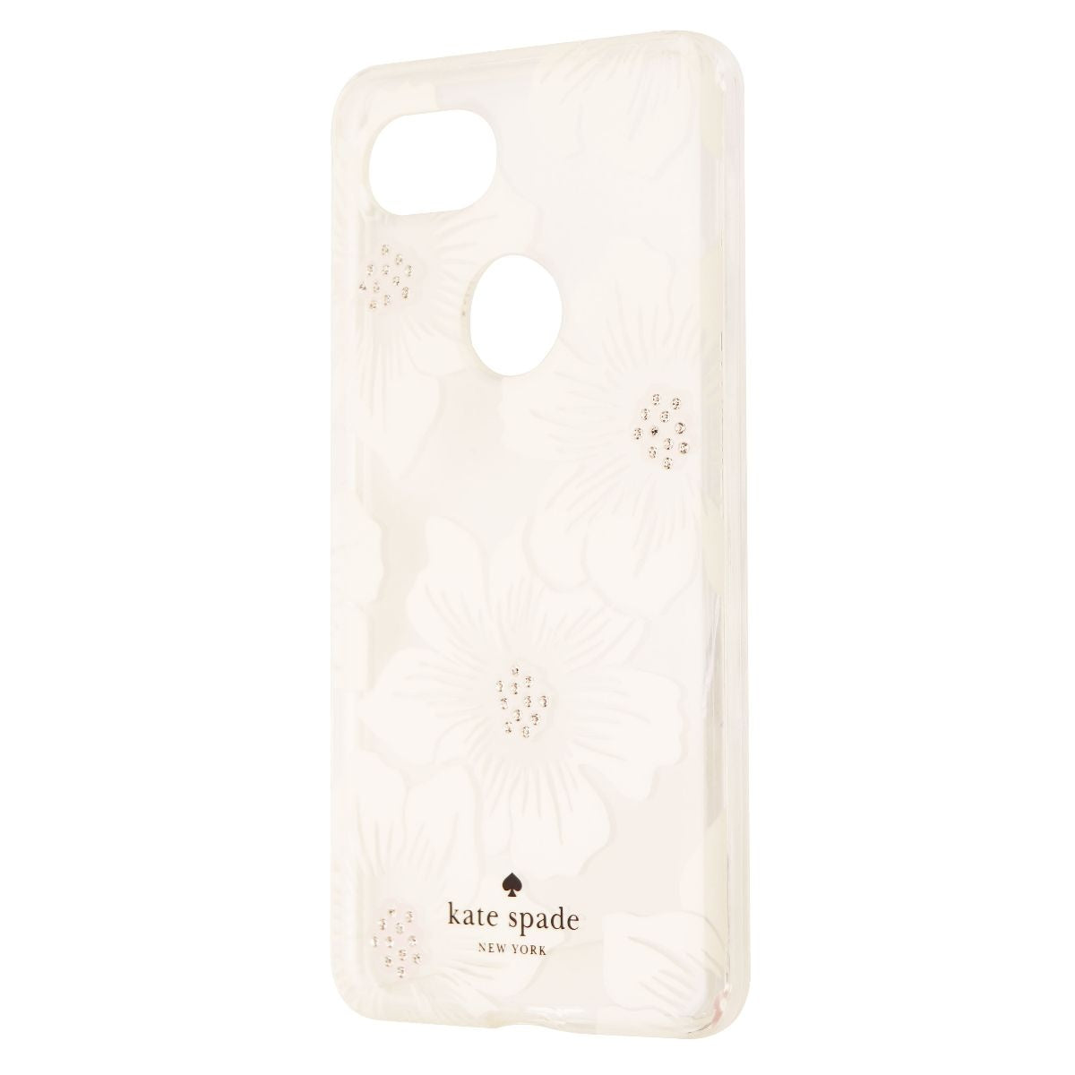 Kate Spade New York Hardshell Case for Google Pixel 2 XL - Clear/White Flowers Cell Phone - Cases, Covers & Skins Kate Spade - Simple Cell Bulk Wholesale Pricing - USA Seller