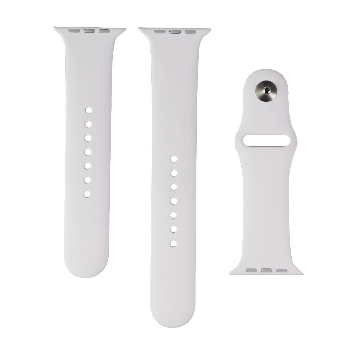 Apple Watch Sport Band (42mm/44mm) - White - S/M & M/L (MTPK2AM/A) Smart Watch Accessories - Watch Bands Apple - Simple Cell Bulk Wholesale Pricing - USA Seller