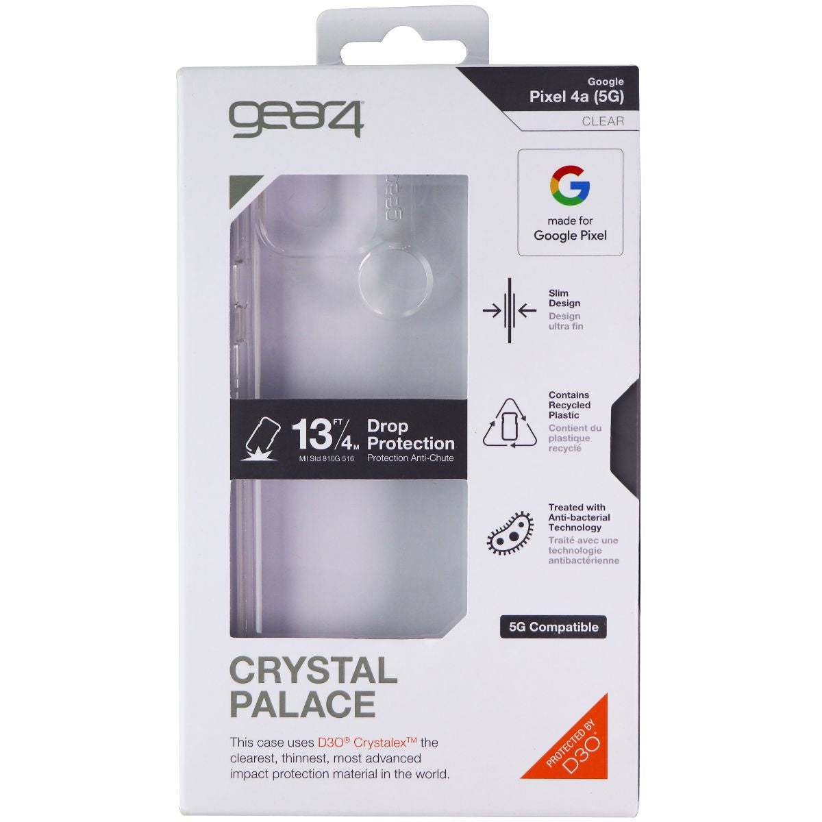 ZAGG Crystal Palace Series Hard Case for Google Pixel 4a (5G) - Clear Cell Phone - Cases, Covers & Skins Zagg - Simple Cell Bulk Wholesale Pricing - USA Seller