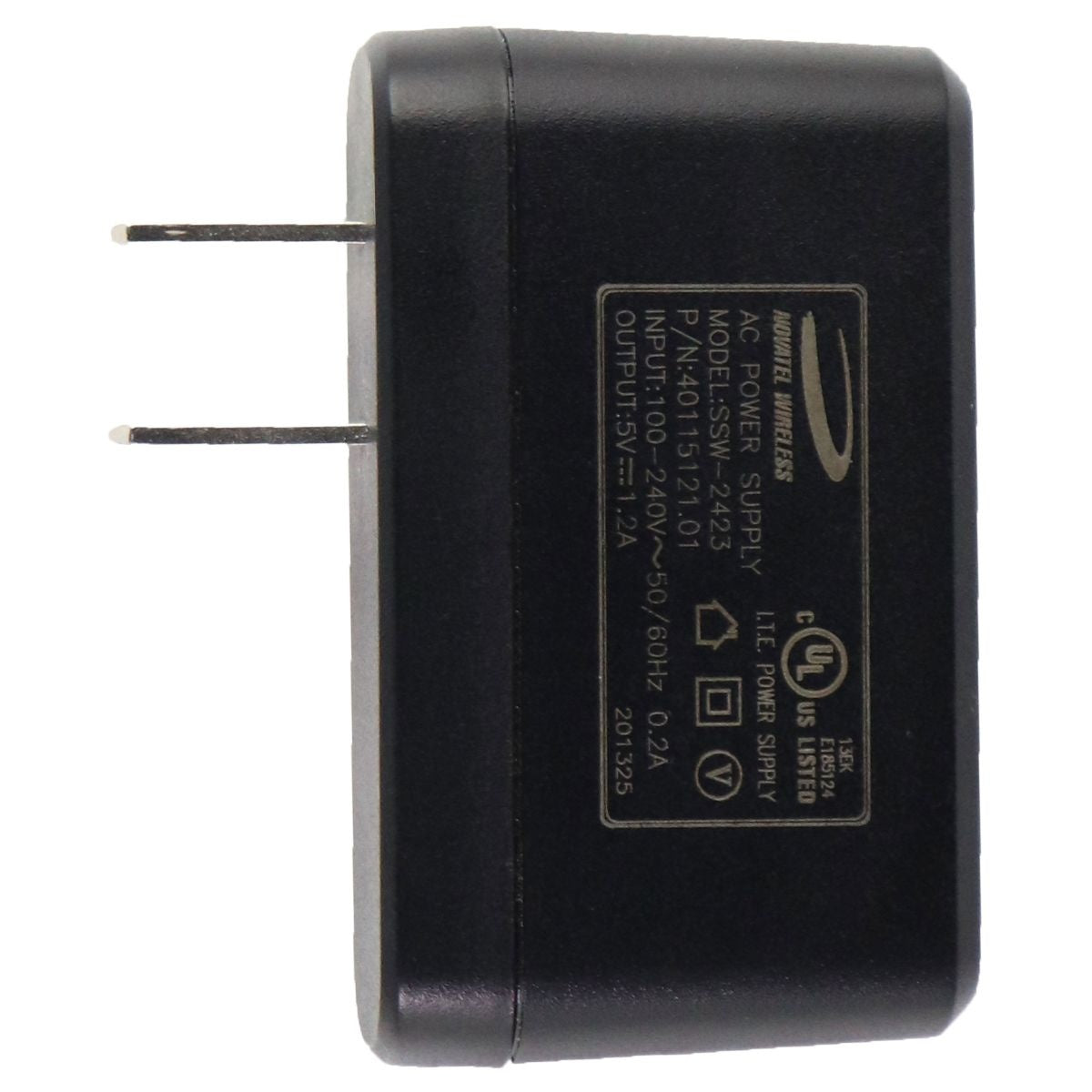 Novatel Single USB 5V/1.2A Wall Charger Adapter - Black (SSW-2423) Cell Phone - Chargers & Cradles Novatel Wireless    - Simple Cell Bulk Wholesale Pricing - USA Seller