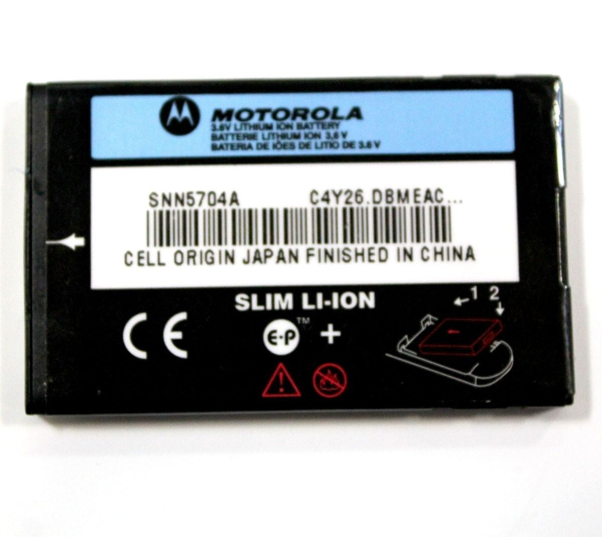 OEM Motorola SNN5704A 700 mAh Replacement Battery for V260/V300/V500