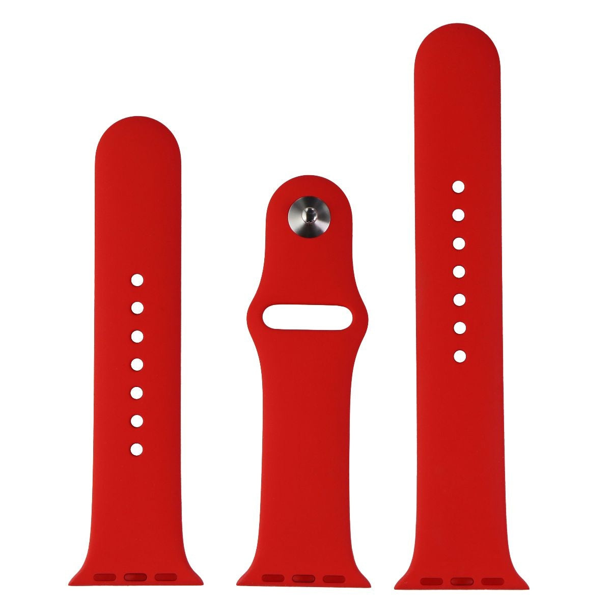 Apple 40mm Silicone Sport Band for Apple Watch 40 & 38mm Cases All Series - Red Smart Watch Accessories - Watch Bands Apple - Simple Cell Bulk Wholesale Pricing - USA Seller
