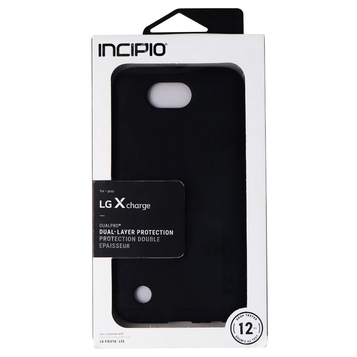Incipio DualPro Series Case for LG X Charge Smartphone - Black/Black Cell Phone - Cases, Covers & Skins Incipio - Simple Cell Bulk Wholesale Pricing - USA Seller
