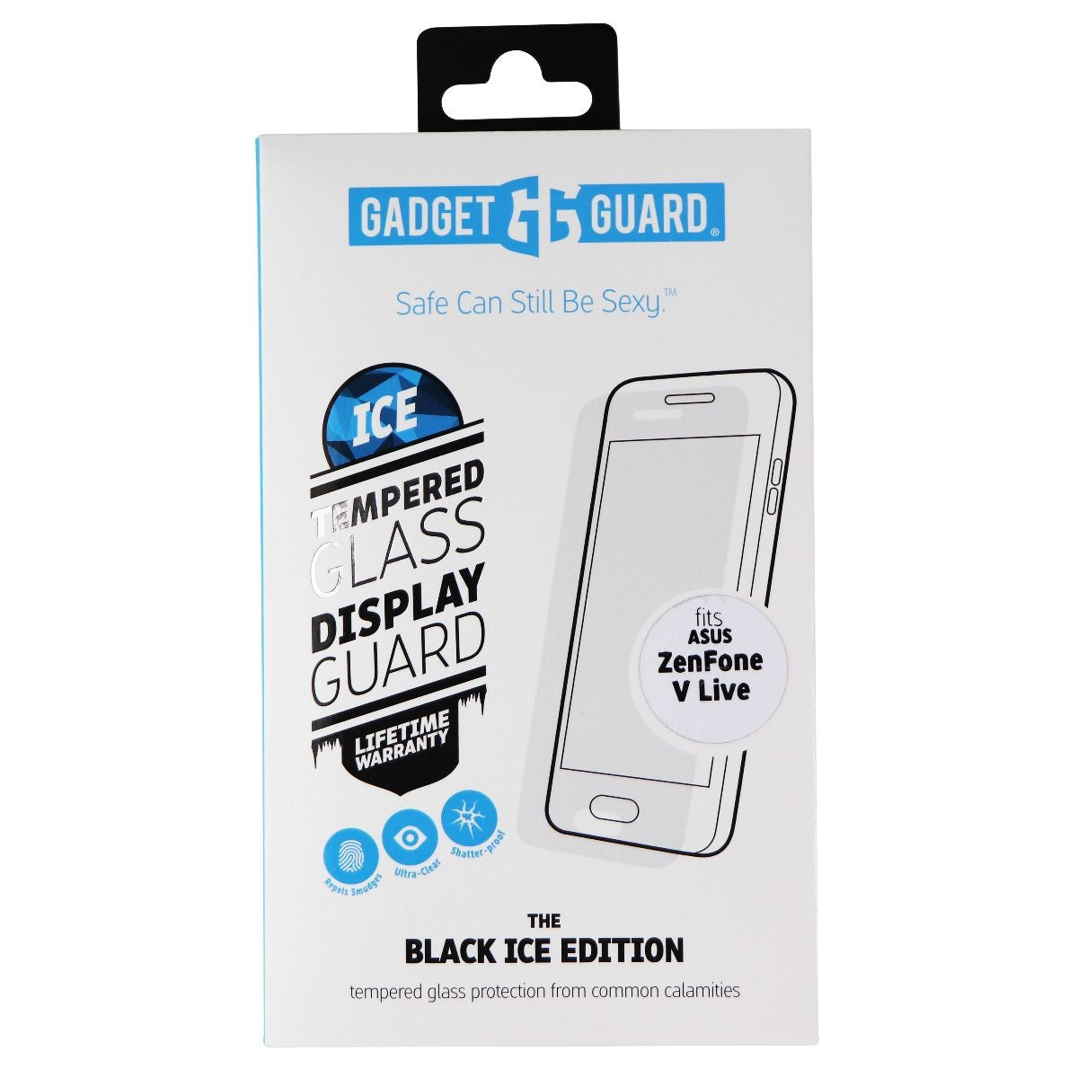 Gadget Guard Black Ice Tempered Glass for ASUS Zenfone V Live Cell Phone - Screen Protectors Gadget Guard - Simple Cell Bulk Wholesale Pricing - USA Seller
