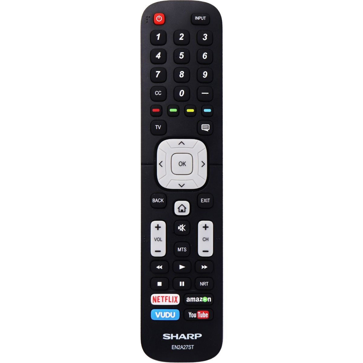 SHARP Remote Control (EN2A27ST) for Select Sharp TVs - Black TV, Video & Audio Accessories - Remote Controls SHARP - Simple Cell Bulk Wholesale Pricing - USA Seller