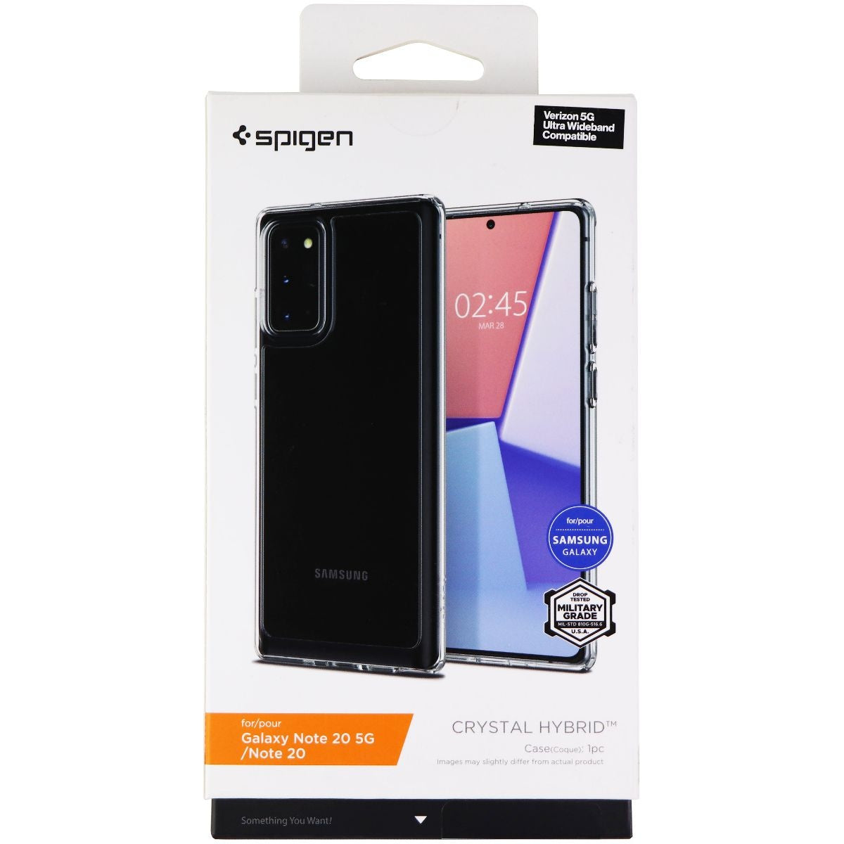 Spigen Crystal Hybrid Series Case for Galaxy Note 20 5G / Note 20 - Clear Cell Phone - Cases, Covers & Skins Spigen    - Simple Cell Bulk Wholesale Pricing - USA Seller