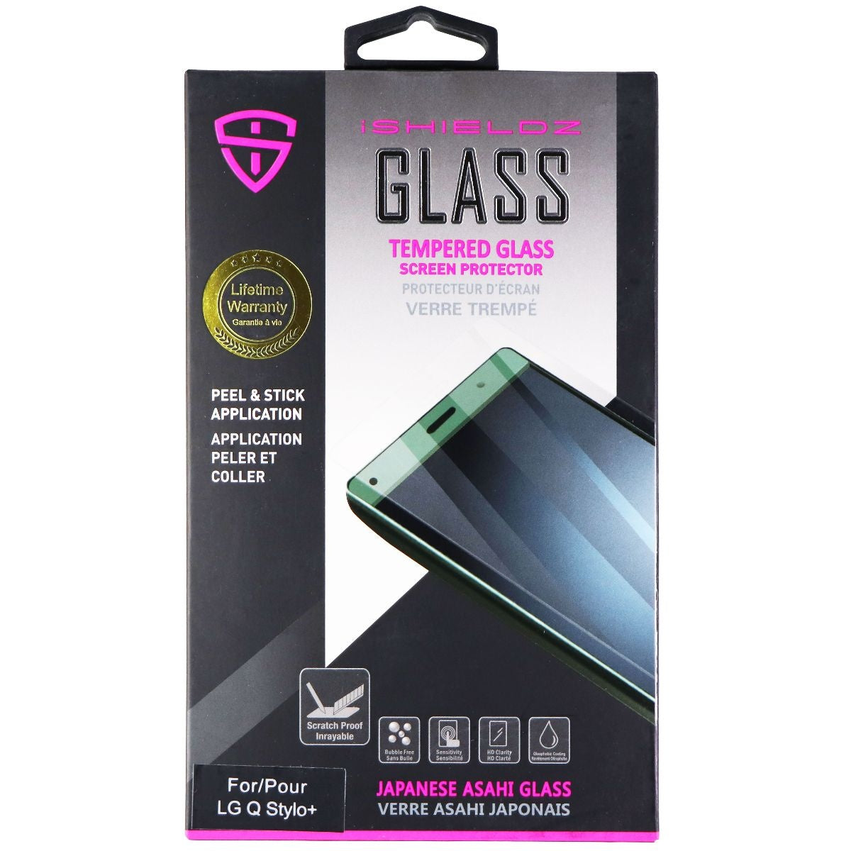 iShieldz Tempered Glass Screen Protector for LG Q (Stylo+) - Clear Cell Phone - Screen Protectors iShieldz - Simple Cell Bulk Wholesale Pricing - USA Seller