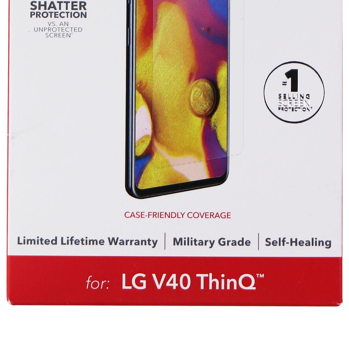 ZAGG Invisible Shield HD Ultra Clarity Screen Protector for LG V40 ThinQ Cell Phone - Screen Protectors Zagg    - Simple Cell Bulk Wholesale Pricing - USA Seller