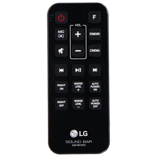 LG Remote Control (AKB74815331) for Select LG Soundbars - Black TV, Video & Audio Accessories - Remote Controls LG    - Simple Cell Bulk Wholesale Pricing - USA Seller